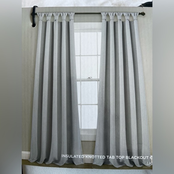 Lush Decor Knotted Top Curtain Panels - Picture 4 of 5